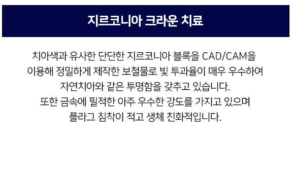 지르코니아 크라운 치료