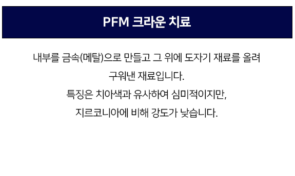 PFM 크라운 치료